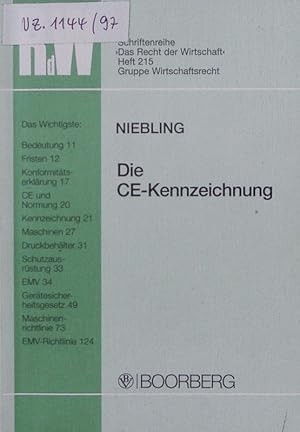 Seller image for Die CE-Kennzeichnung. for sale by Antiquariat Bookfarm