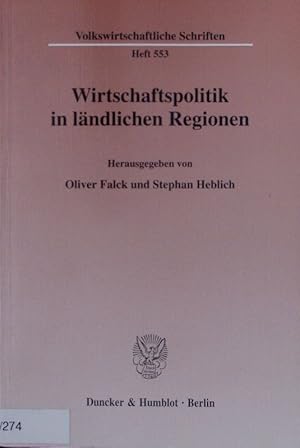 Seller image for Wirtschaftspolitik in lndlichen Regionen. for sale by Antiquariat Bookfarm