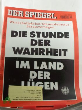 Bild des Verkufers fr 21/2003, Die Stunde der Wahrheit im Land der Lgen zum Verkauf von Antiquariat Artemis Lorenz & Lorenz GbR