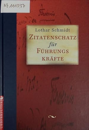 Immagine del venditore per Zitatenschatz fr Fhrungskrfte. venduto da Antiquariat Bookfarm