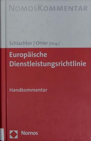 Seller image for Europische Dienstleistungsrichtlinie. Handkommentar. for sale by Antiquariat Bookfarm