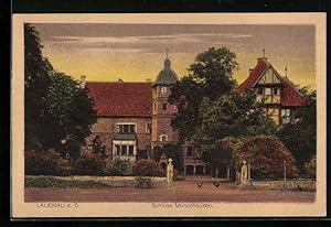 Bild des Verkufers fr Ansichtskarte Lauenau a. D., Schloss Mnchhausen zum Verkauf von Bartko-Reher