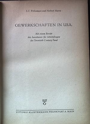 Bild des Verkufers fr Gewerkschaften in USA. zum Verkauf von books4less (Versandantiquariat Petra Gros GmbH & Co. KG)