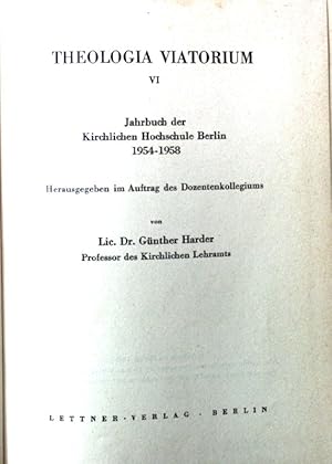 Imagen del vendedor de Das Selbstbewutsein Thomas Mntzers und sein Verhltnis zu Luther. Ein Beitrag zu der Frage: War Thomas Mntzer Mystiker -in : Theologia Viatorium VI. Jahrbuch der Kirchlichen Hochschule Berlin 1954-1958. a la venta por books4less (Versandantiquariat Petra Gros GmbH & Co. KG)