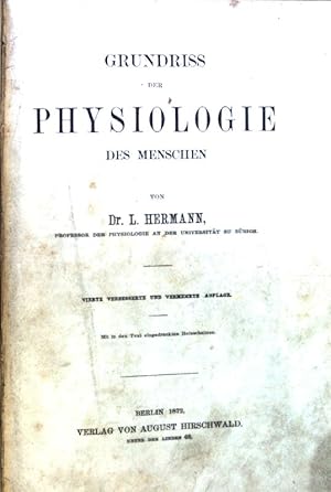 Grundriss der Physiologie des Menschen.