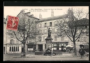 Image du vendeur pour Carte postale Aurillac, Statue du Droit de l`Homme, Place de la Grande Fontaine mis en vente par Bartko-Reher