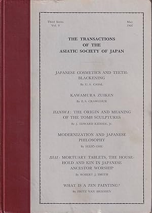 The Transactions of The Asiatic Society of Japan. Third Series, Vol 9.