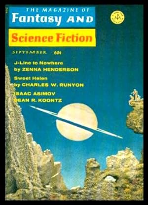 Seller image for FANTASY AND SCIENCE FICTION - Volume 37, number 3 - September 1969 for sale by W. Fraser Sandercombe