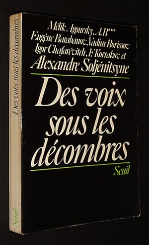 Bild des Verkufers fr Des voix sous les dcombres zum Verkauf von Abraxas-libris