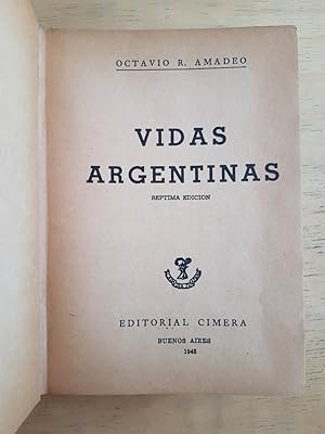 Imagen del vendedor de Vidas argentinas a la venta por International Book Hunting