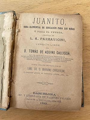 Imagen del vendedor de Juanito, Obra elemental de educacion para los nios y para el pueblo. a la venta por International Book Hunting