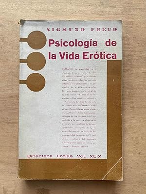 Seller image for Psicologia de la Vida Erotica for sale by International Book Hunting