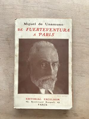 Imagen del vendedor de De fuerteventura a Paris a la venta por International Book Hunting