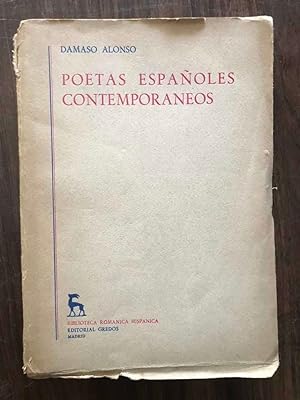 Imagen del vendedor de Poetas espaoles contemporaneos a la venta por International Book Hunting