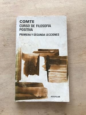 Seller image for Curso de filosofia positiva. Primera y segunda lecciones for sale by International Book Hunting