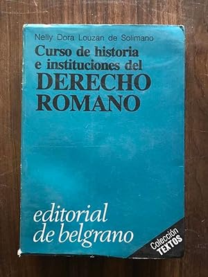 Imagen del vendedor de Curso de historia e instituciones del derecho romano a la venta por International Book Hunting