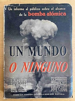 Seller image for Un mundo o ninguno for sale by International Book Hunting