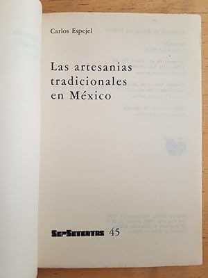 Seller image for Las artesanias tradicionales en Mexico for sale by International Book Hunting