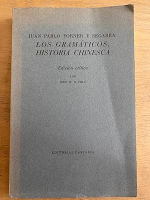 Imagen del vendedor de Los gramaticos, historia chinesca a la venta por International Book Hunting