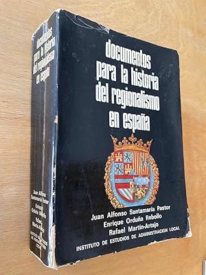 Imagen del vendedor de documentos para la historia del regionalismo en espaa a la venta por International Book Hunting