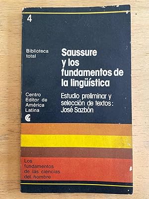 Seller image for Saussure y los fundamentos de la linguistica for sale by International Book Hunting