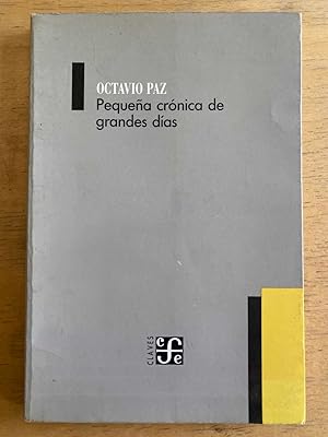 Imagen del vendedor de Pequea cronica de Grandes Dias a la venta por International Book Hunting