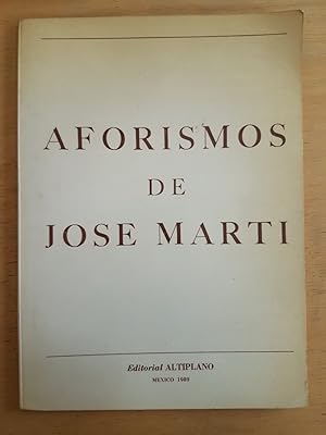 Seller image for Aforismos de Jose Marti for sale by International Book Hunting