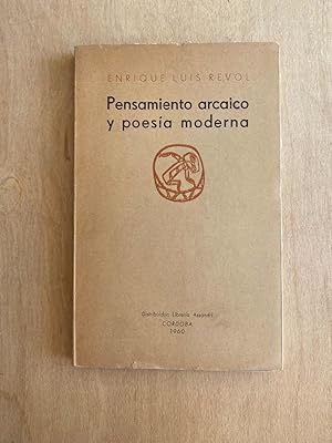 Seller image for Pensamiento arcaico y poesia moderna for sale by International Book Hunting