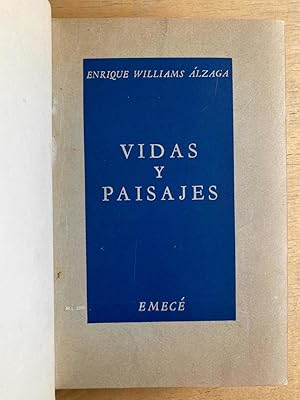 Imagen del vendedor de Vidas y paisajes a la venta por International Book Hunting