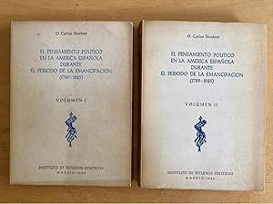 Image du vendeur pour El pensamiento politico en la America espaola durante el periodo de la emancipacion (1789 - 1825) mis en vente par International Book Hunting