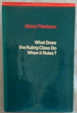 Bild des Verkufers fr What Does the Ruling Class Do When it Rules: State Apparatuses and State Power under Feudalism, Capitalism and Socialism zum Verkauf von Chapter 1