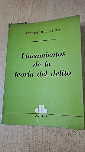 Image du vendeur pour Lineamientos de la teoria del delito mis en vente par Libros nicos