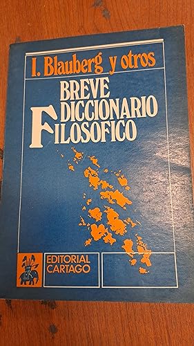 Immagine del venditore per Breve diccionario filosofico venduto da Libros nicos