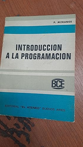 Imagen del vendedor de Introduccion a la programacion a la venta por Libros nicos