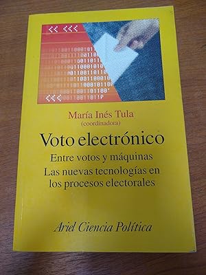 Seller image for Voto electrnico for sale by Libros nicos
