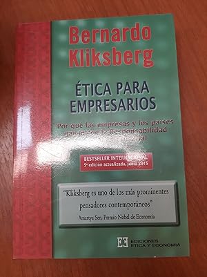 Immagine del venditore per Etica para empresarios venduto da Libros nicos