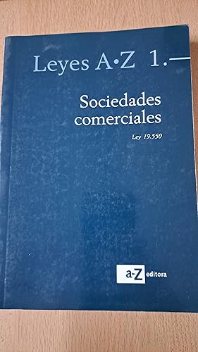 Imagen del vendedor de Sociedades comerciales Ley 19550 a la venta por Libros nicos