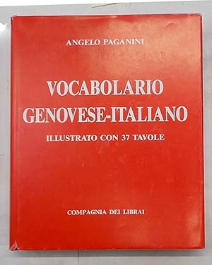 Imagen del vendedor de Vocabolario domestico genovese - italiano con un'appendice zoologica. a la venta por S.B. Il Piacere e il Dovere