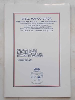 I Carabinieri in basso e alto Monferrato. Ricordiamo il CC.RR. Boccaccio Giovanni prima vittima d...