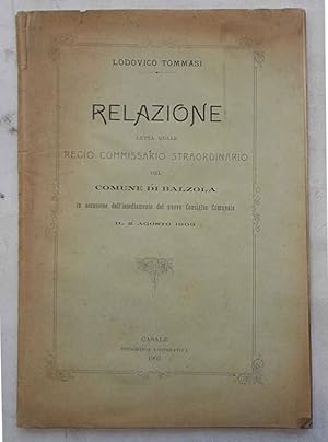 Relazione letta quale commissario straordinario del Comune di Balzola in occasione dell'insediame...