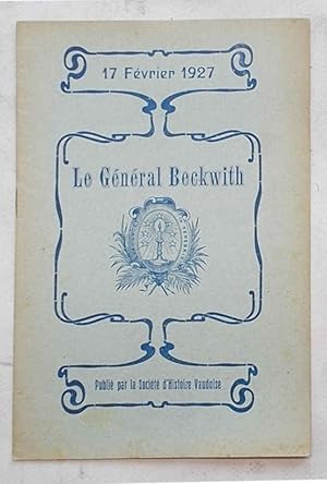 Image du vendeur pour Le Gnral Beckwith. mis en vente par S.B. Il Piacere e il Dovere