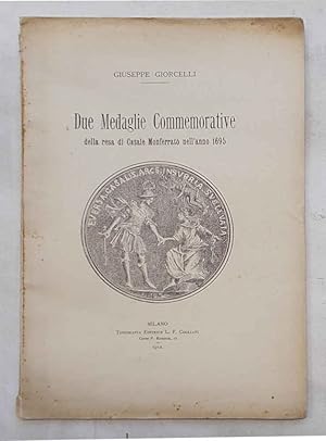 Seller image for Due medaglie commemorative della resa di Casale Monferrato nell'anno 1695. for sale by S.B. Il Piacere e il Dovere