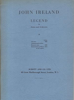 Legend for Piano and Orchestra - Study Score
