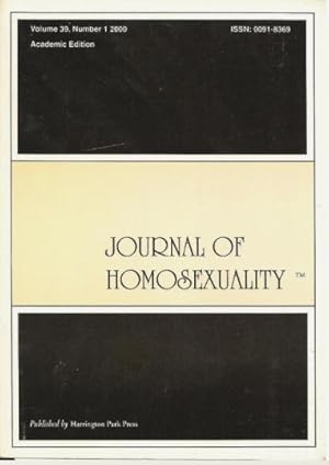 Bild des Verkufers fr Journal of Homosexuality, Volume 47, Number 1, 2004 zum Verkauf von 32.1  Rare Books + Ephemera, IOBA, ESA