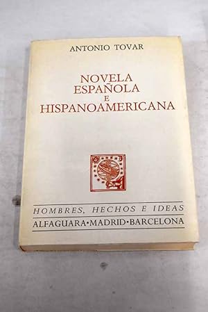 Imagen del vendedor de Novela española e hispanoamericana a la venta por Alcaná Libros