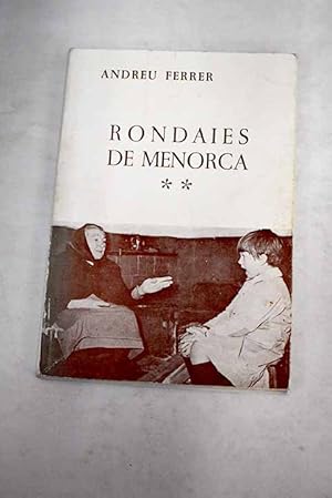 Bild des Verkufers fr Rondaies de Menorca zum Verkauf von Alcan Libros