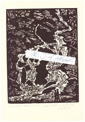 Immagine del venditore per ERICH HECKEL (1883-1970) deutscher Maler und Grafiker des Expressionismus. Im Juni 1905 grndete Heckel mit Ernst Ludwig Kirchner, Karl Schmidt-Rottluff und Fritz Bleyl (der 1907 wieder ausschied) in Dresden die Knstlergruppe Brcke, zu der spter Max Pechstein, fr kurze Zeit auch Emil Nolde und ab 1911 Otto Mueller hinzustieen. venduto da Herbst-Auktionen