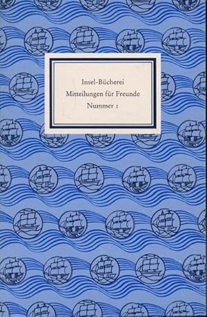 Immagine del venditore per Insel-Bcherei. Mitteilungen fr Freunde Nr. 1. venduto da Versandantiquariat  Rainer Wlfel