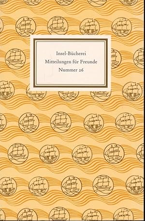Bild des Verkufers fr Insel-Bcherei. Mitteilungen fr Freunde Nr. 26. zum Verkauf von Versandantiquariat  Rainer Wlfel