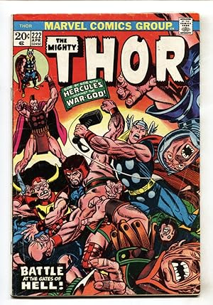 Image du vendeur pour Thor #222--1974-- comic book -- MARVEL--Hercules mis en vente par DTA Collectibles